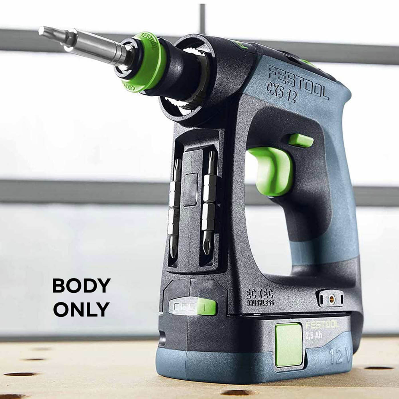 Festool Cordless Drill Cordless 10.8V Li-Ion CXS 12 Brushless Compact Body Only - Image 2