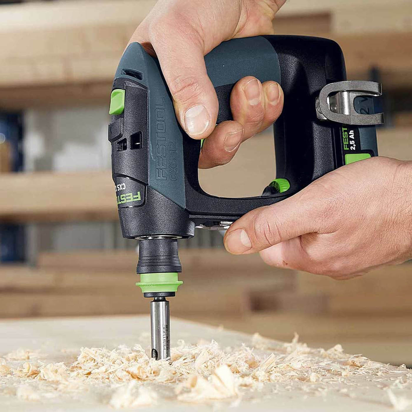 Festool Cordless Drill Cordless 10.8V Li-Ion CXS 12 Brushless Compact Body Only - Image 3
