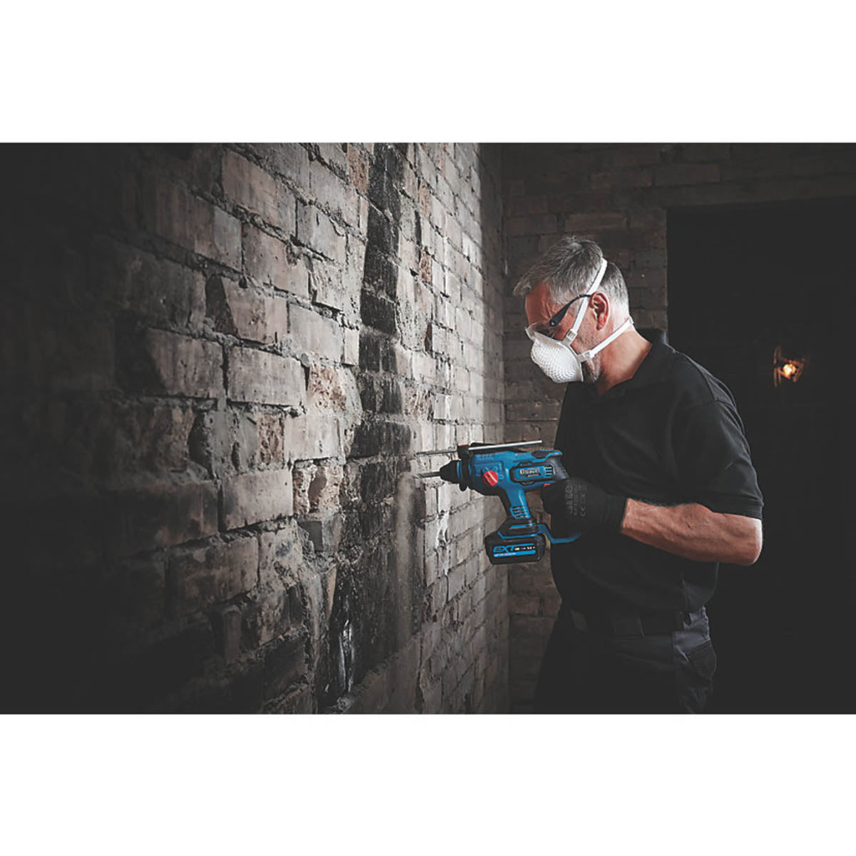 Erbauer Hammer Drill Cordless 18V Li-Ion ERH18-Li SDS Plus Brushless Body Only - Image 2