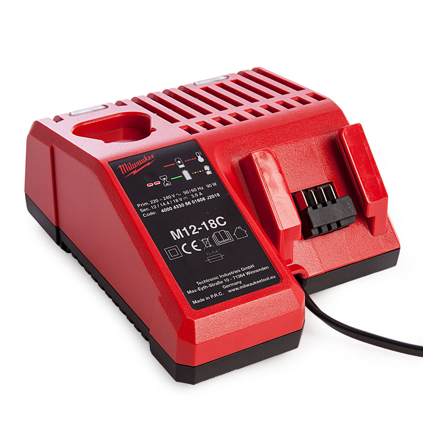Milwaukee Battery Charger Dual Port 12V/18V M12-18C Redlithium Compact - Image 1