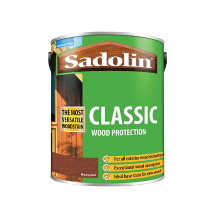 Sadolin Wood Protection Stain 5012919 Classic Redwood For Timber 5L SAD5012919 - Image 3