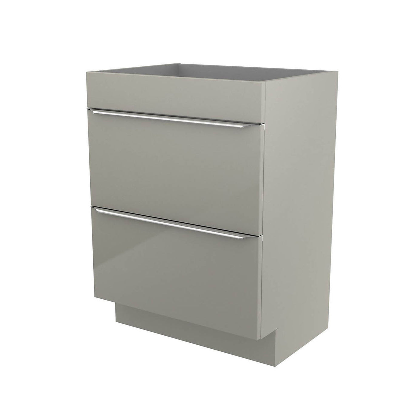 Imandra Bathroom Vanity Unit Under Sink Cabinet 2 Drawer Soft Close 60x82x45cm - Image 1