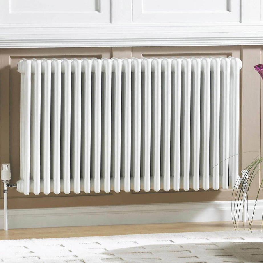 Acova 3 Column Radiator White Steel Horizontal Traditional (H)60x(W)62.8cm - Image 4
