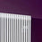 Designer Radiator Vertical Tall Indoor Heater Modern Steel White Round Tubes - Image 4