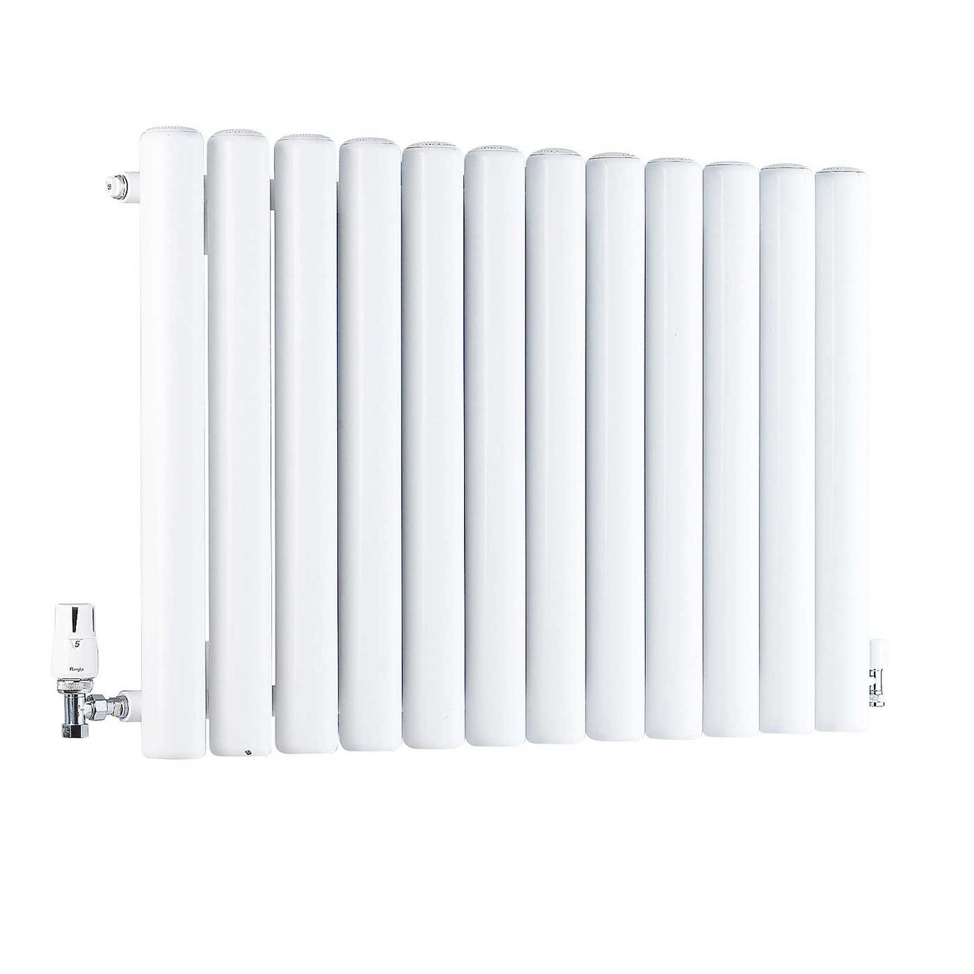 Vulkan Designer Radiator Horizontal White Rectangle Central Heating 600x1185mm - Image 1