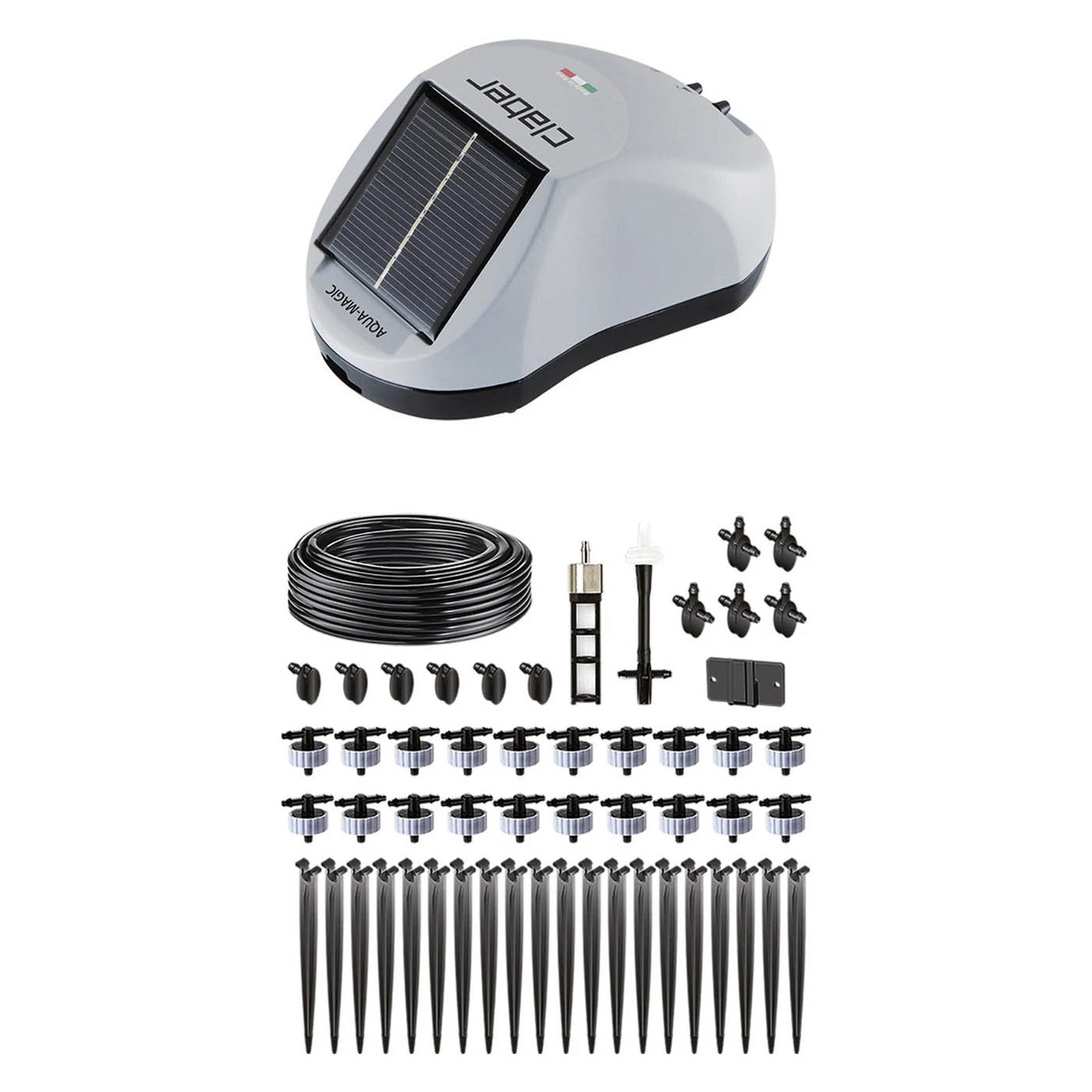 Solar Irrigation Kit Plant Water Drip Garden Watering System 20 drippers - Image 1
