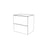 Bathroom Vanity Unit Basin Sink Gloss White Wall Mounted Storage Cabinet - Image 2