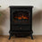 Electric Stove Fire Heater Fireplace Black Freestanding Log Flame Effect H540mm - Image 5