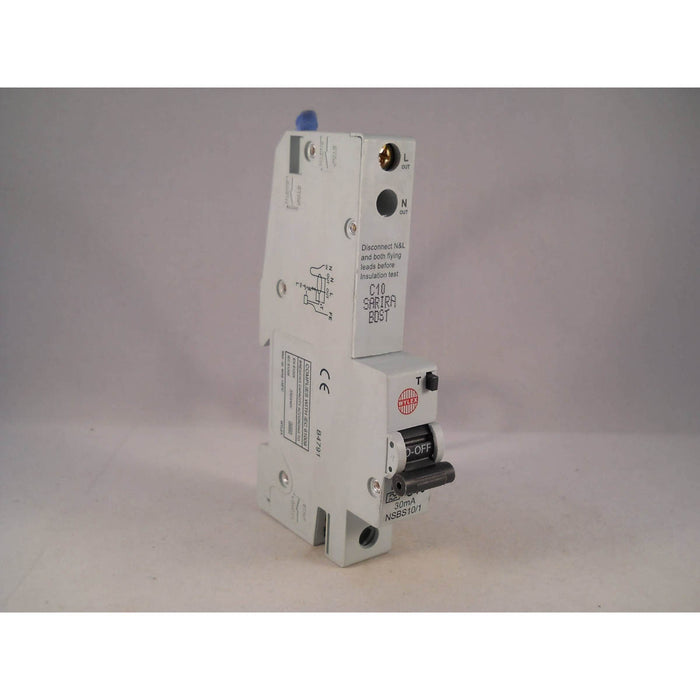 Wylex RCBO 10 Amp 30mA Type C 10A NH Range C10 NSBS10/1 - Image 2