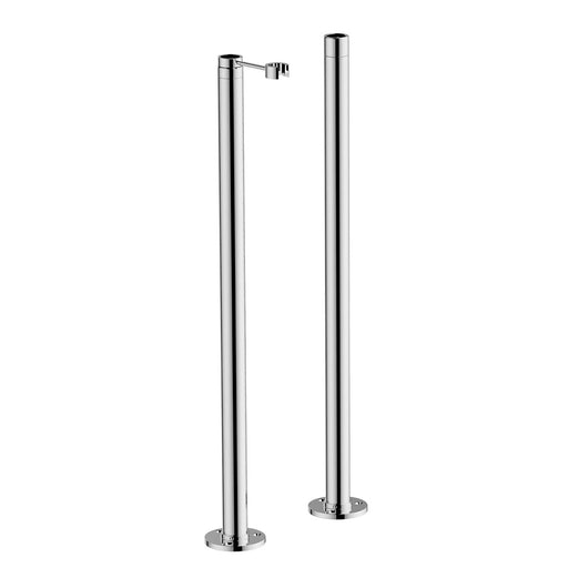 Cooke & Lewis Bath Standpipe Chrome Connector Free Standing Telescopic Shrouds - Image 1