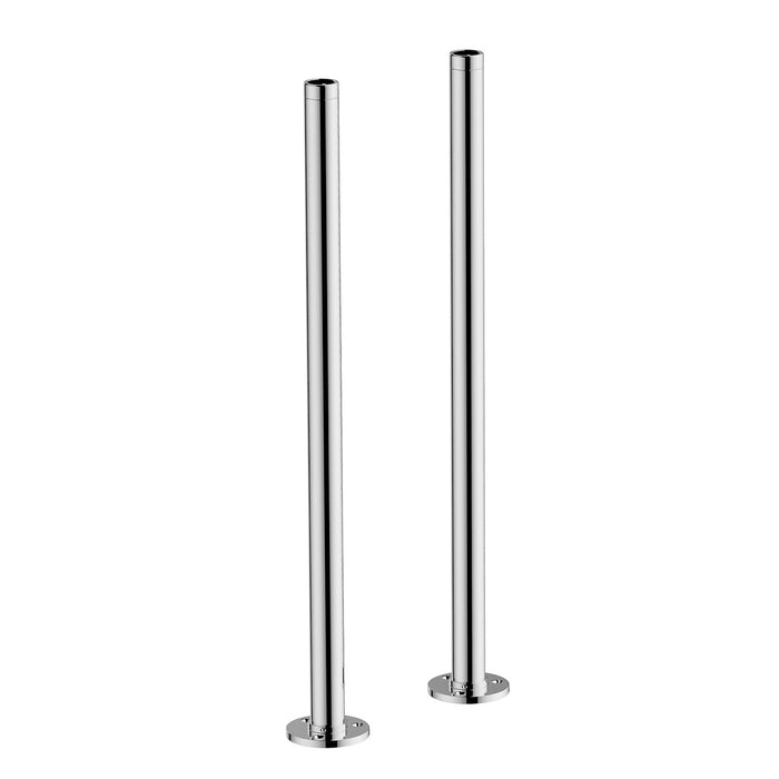 Cooke & Lewis Bath Standpipe Chrome Connector Free Standing Telescopic Shrouds - Image 4