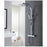 Mixer Shower Twin Square Heads Rear Fed Chrome Effect Bar Diverter Thermostatic - Image 3