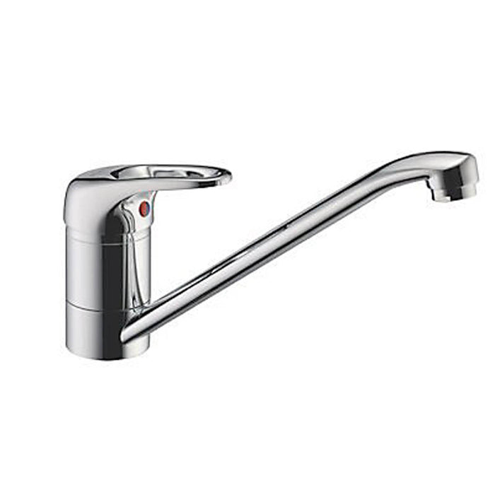 Franke Kitchen Sink Mixer Tap Single Lever Chrome Swivel Spout Modern Faucet - Image 1