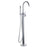 Freestanding Bath Filler Tap Handheld Shower Chrome Bathroom Floor Mounted - Image 2