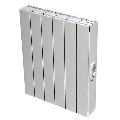 Electric Radiator Convector Heater White Aluminium Thermostat Control 1000W - Image 1