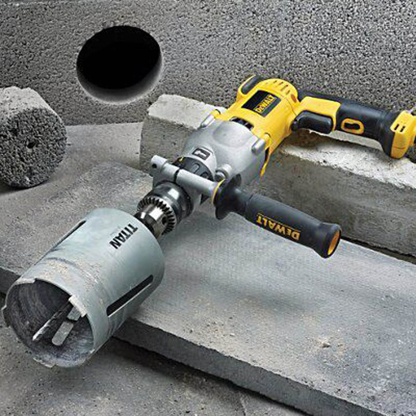 DeWalt Percussion Drill D21570K-GB Corded Electric Hammer Heavy Duty 240V 1300W - Image 4