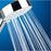 Shower Head 4Spray Pattern Chrome Effect Modern Rub Clean Nozzles Fits All Hoses - Image 3