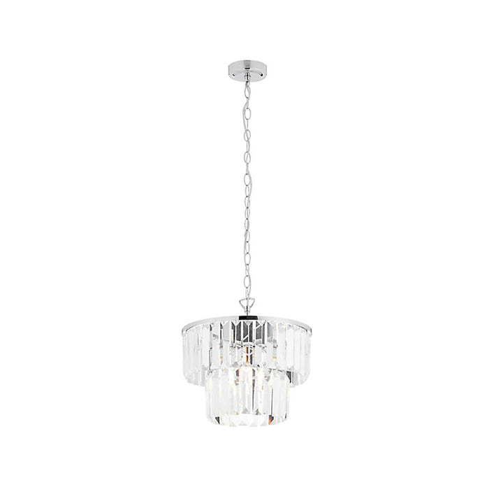 Ceiling Light Warm White 546lm E27 Chrome Modern Dimmable Lamp Living Areas 42W - Image 2