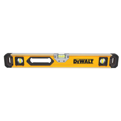 DeWalt Spirit Level Box Beam Aluminium Yellow Large Cross Section Durable 610mm - Image 1