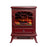 Focal Point Electric Fireplace Stove Heater Gloss Burgundy Log Effect 1.8kW - Image 4