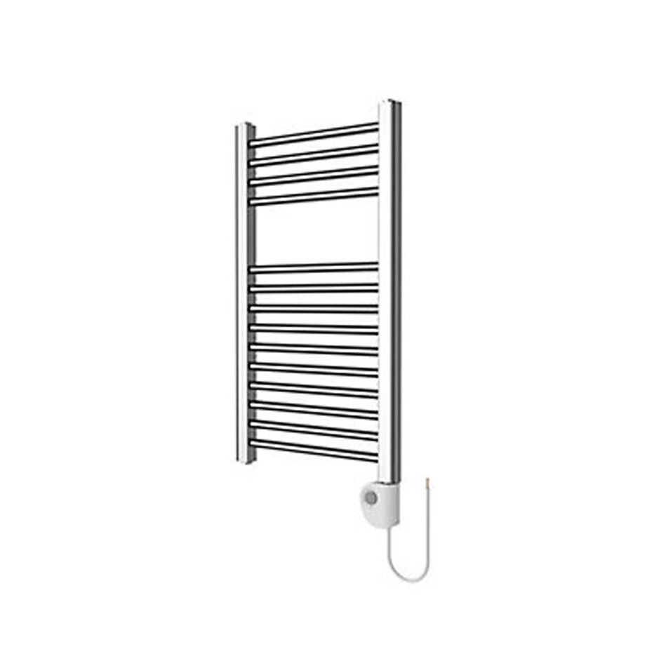 Flomasta Towel Rail Radiator Bathroom Warmer Electric Flat Modern Chrome 40x70cm - Image 1