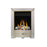 Gas Fireplace Inset Manual Control Brushed Stainless Steel Effect Pebble Fuel bed - Image 3