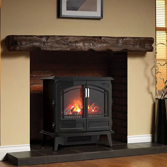 Dimplex Electric Stove Black OptiMyst Cast Enamel Effect With Remote Control 2kW - Image 3