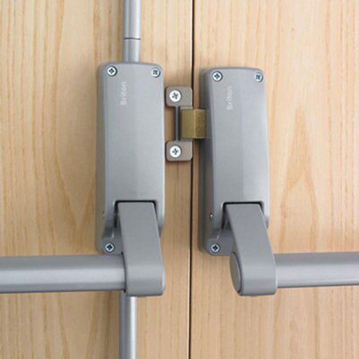 Briton Panic Latch Bolt Rebated Double Door Push Bar Exit Device Fire-Rated - Image 2