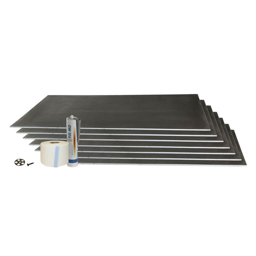 Aquadry Backer Board Insulation Underfloor Heating (L)1200 x (W)600mm Pack Of 6 - Image 1