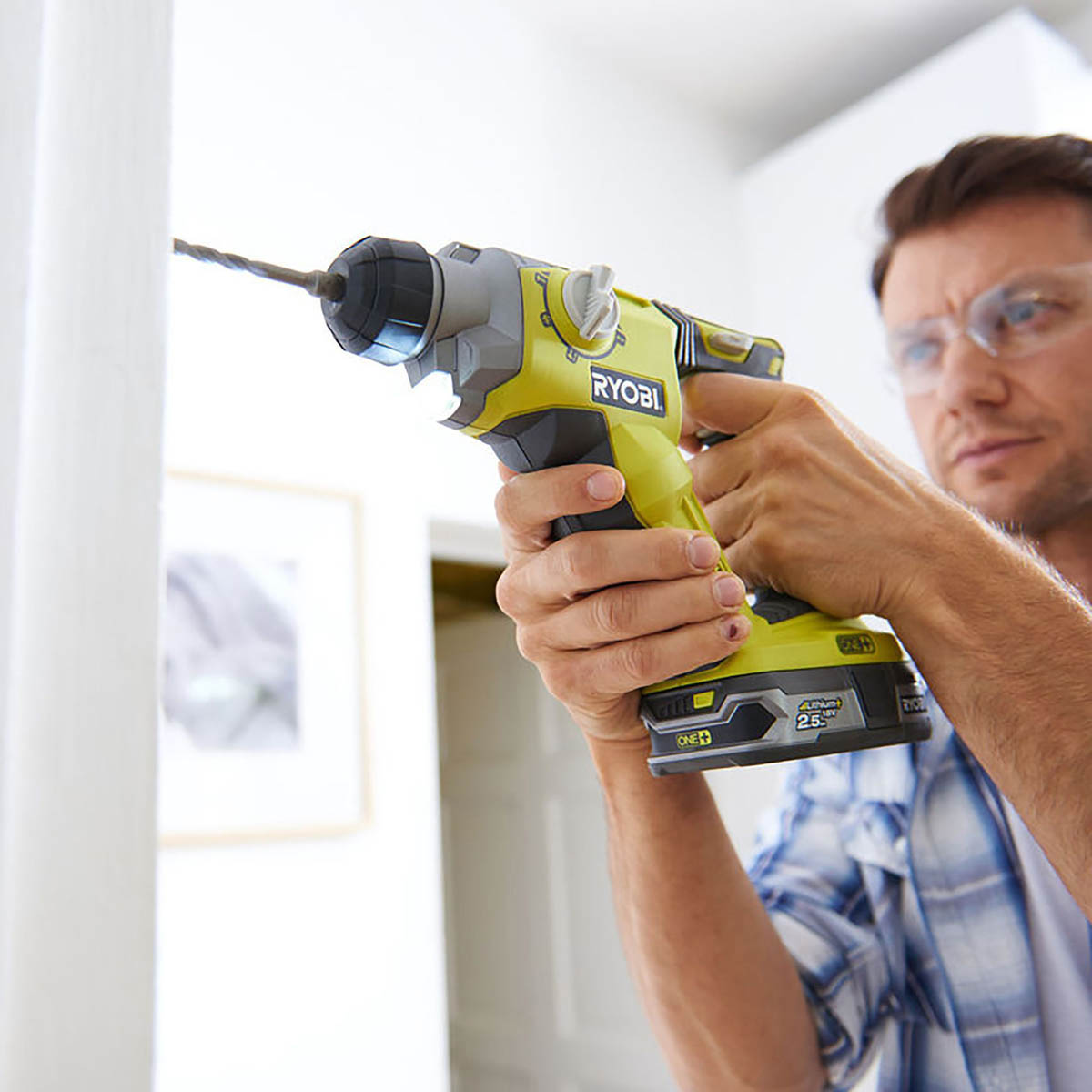 Ryobi SDS+ Drill Cordless  R18SDS-0 18V One+ Non-Replaceable Carbon Body Only - Image 4