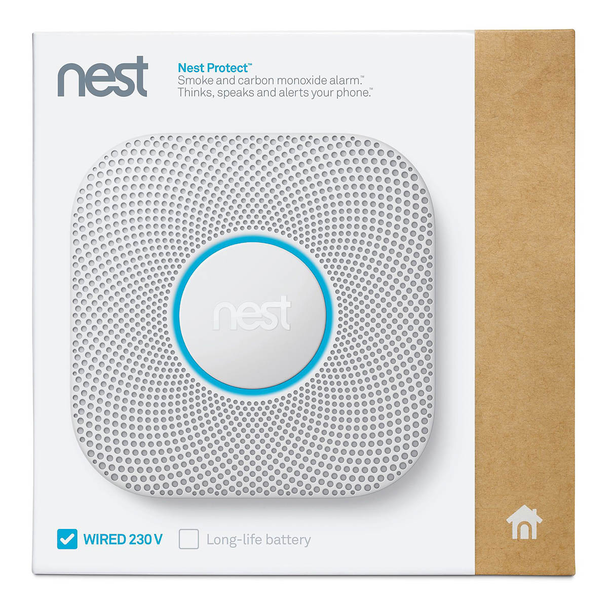 Google Nest Smart Smoke Alarm And Carbon Monoxide Detector White Indoor - Image 1