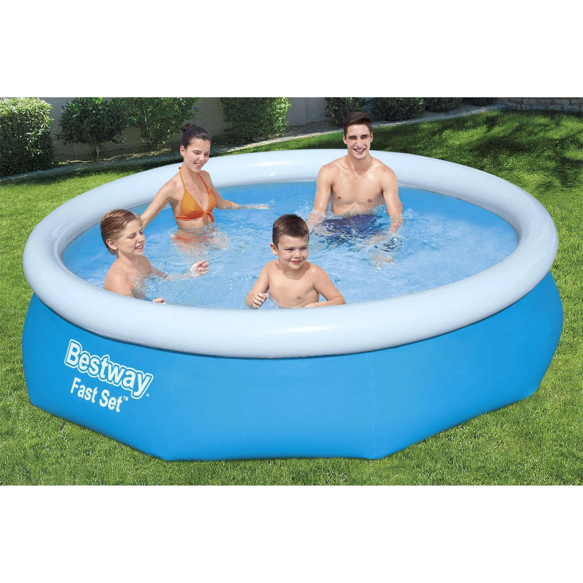 Bestway Above Ground Swimming Pool Set Inflatable 10ft x 30in Outdoor Splash - Image 2