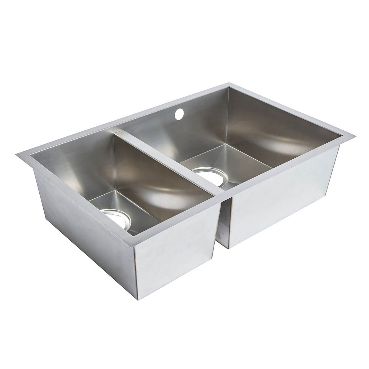 Kitchen Sink 1.5 Bowl Stainless Steel Undermount Rectangular Basin Modern - Image 2