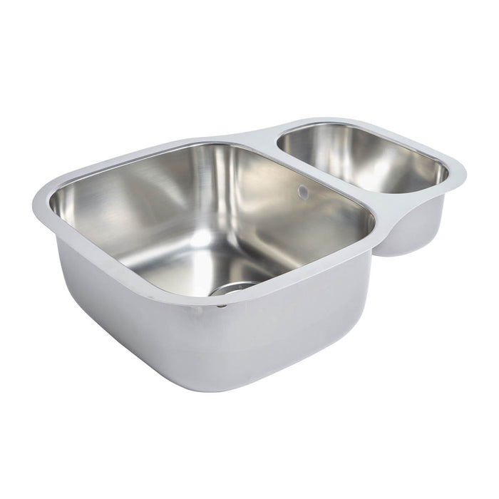 Kitchen Sink 1.5 Bowl Stainless Steel Square Durable (W)456mm x (L)590mm - Image 2