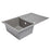 Cooke & Lewis 1 Bowl Kitchen Sink And Drainer Ising Polished Grey Resin - Image 2