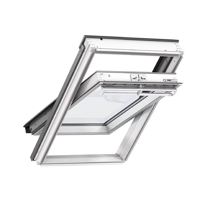 Velux Roof Window MK04 White Aluminium Centre Pivot Rooflight (H)98x(W)78cm - Image 3