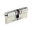 Yale Euro Cylinder Door Lock Single Nickel plated Brass 3 Keys Anti Snap (L)95mm - Image 2