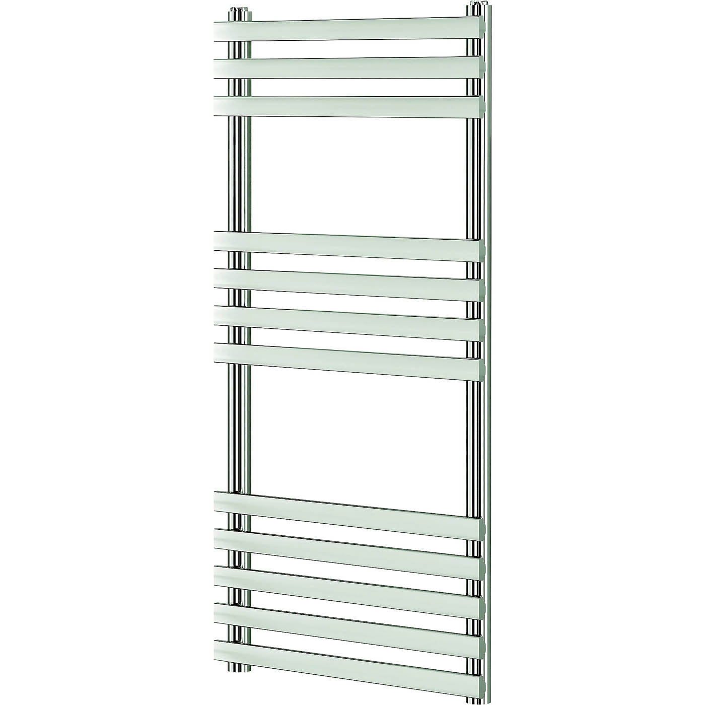 Blyss Towel Rail Radiator Chrome Flat Bathroom Warmer Ladder (H)97.4x(W)50cm - Image 2