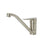 Kitchen Basin Tap Monobloc Nickel Effect Single Lever Swivel Spout Brass 5Bar - Image 1