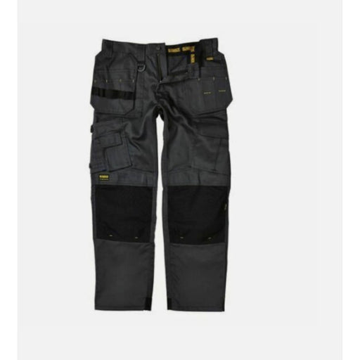Dewalt Mens Work Trouser Cargo Wide Leg Multi Pockets Zip Grey Black W30 L31 - Image 1