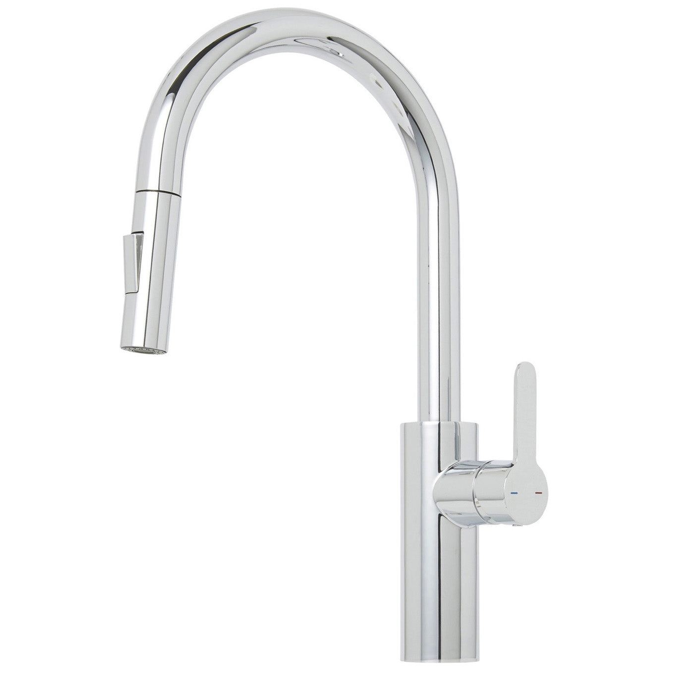 Kitchen Tap Mixer Pull Out Chrome Single Lever Swivel Spout Modern Faucet - Image 1