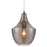 Pendant Ceiling Light Smoked Glass Metal Antique Brass Effect Dimmable Modern - Image 1