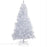 Artificial Christmas Tree 7ft LED Ice White Pre-lit Flocked Effect  (H)2.13m - Image 1