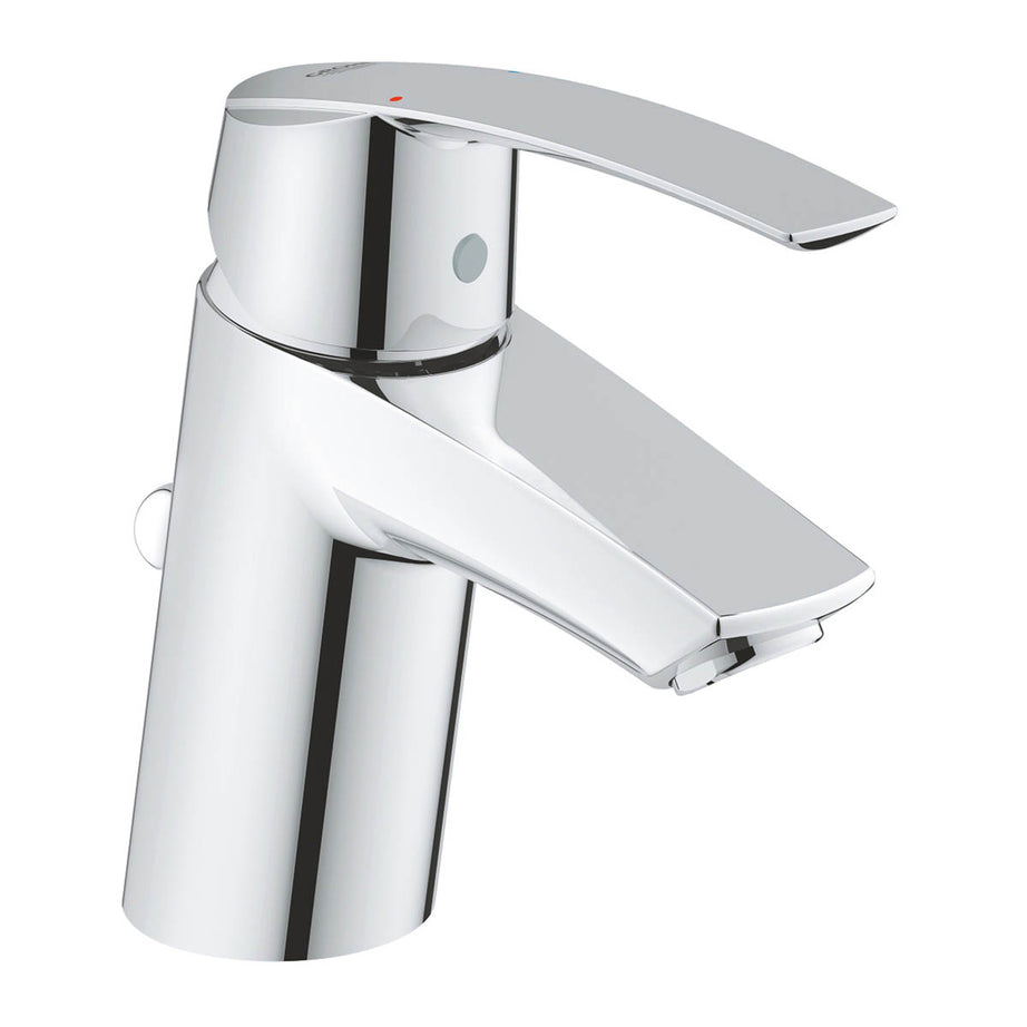 Basin Mixer Tap Chrome Effect Single Lever Water Saving Modern Bathroom - Image 1