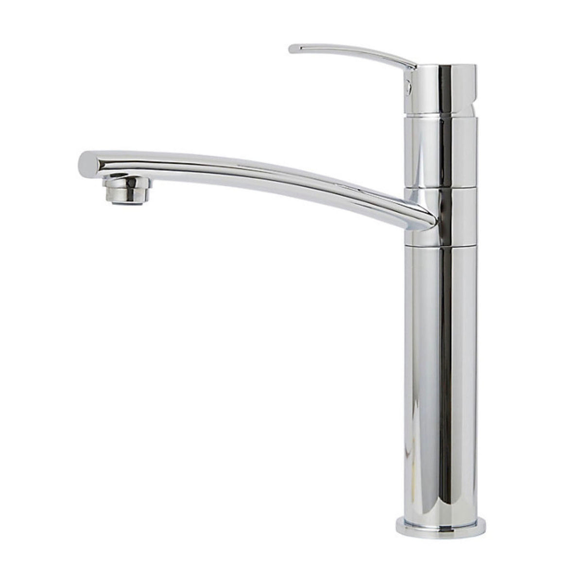 Kitchen Tap Top Single Lever Mixer Tap Swivel Spout Chrome Built-in Aerator - Image 1