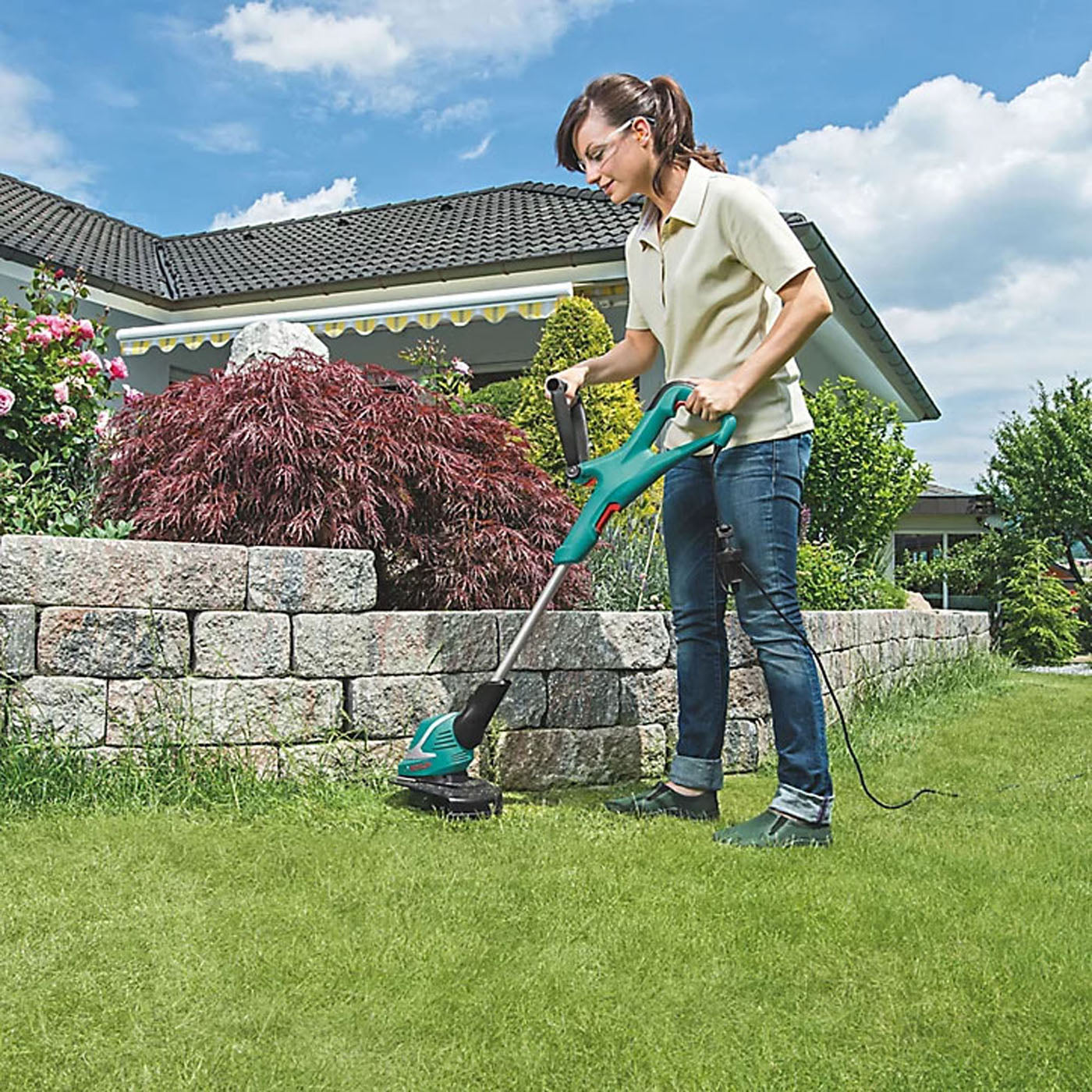 Bosch Grass Trimmer Corded Electric ART30 Telescopic Garden Weed Cutter 480W - Image 4