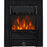 Electric Fireplace Inset Black Realistic LED Flames Cast Iron Effect Remote 2kW - Image 1