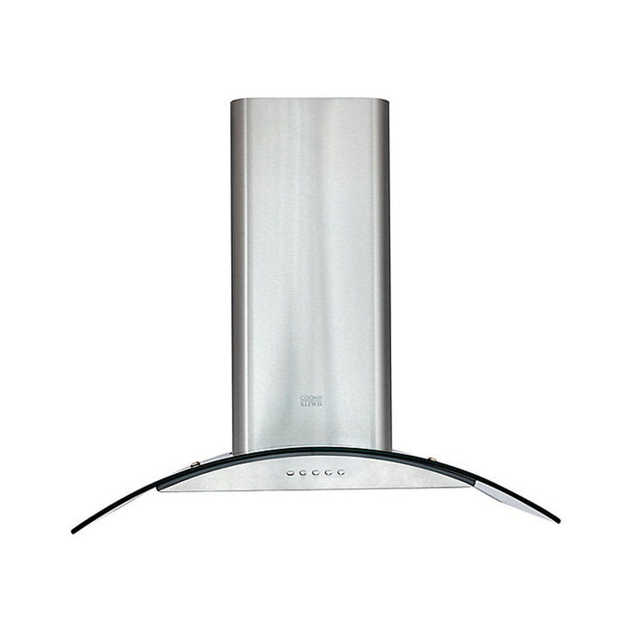 Cooke & Lewis Cooker Hood Extractor Fan Stainless Steel Curved Glass (W) 60cm - Image 2