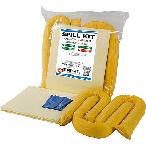 Chemical Spill Kit 30L For Aggressive Acids Alkalis Corrosive Chemicals Portable - Image 1