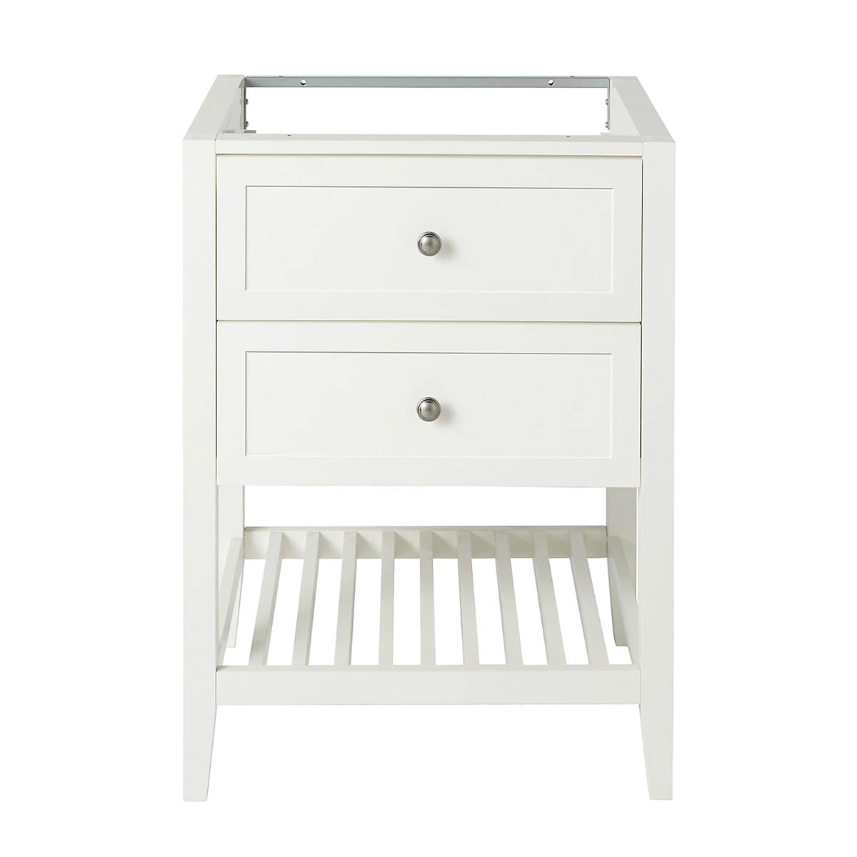 Bathroom Vanity Unit Basin Sink Satin White Freestanding Storage Cabinet - Image 3